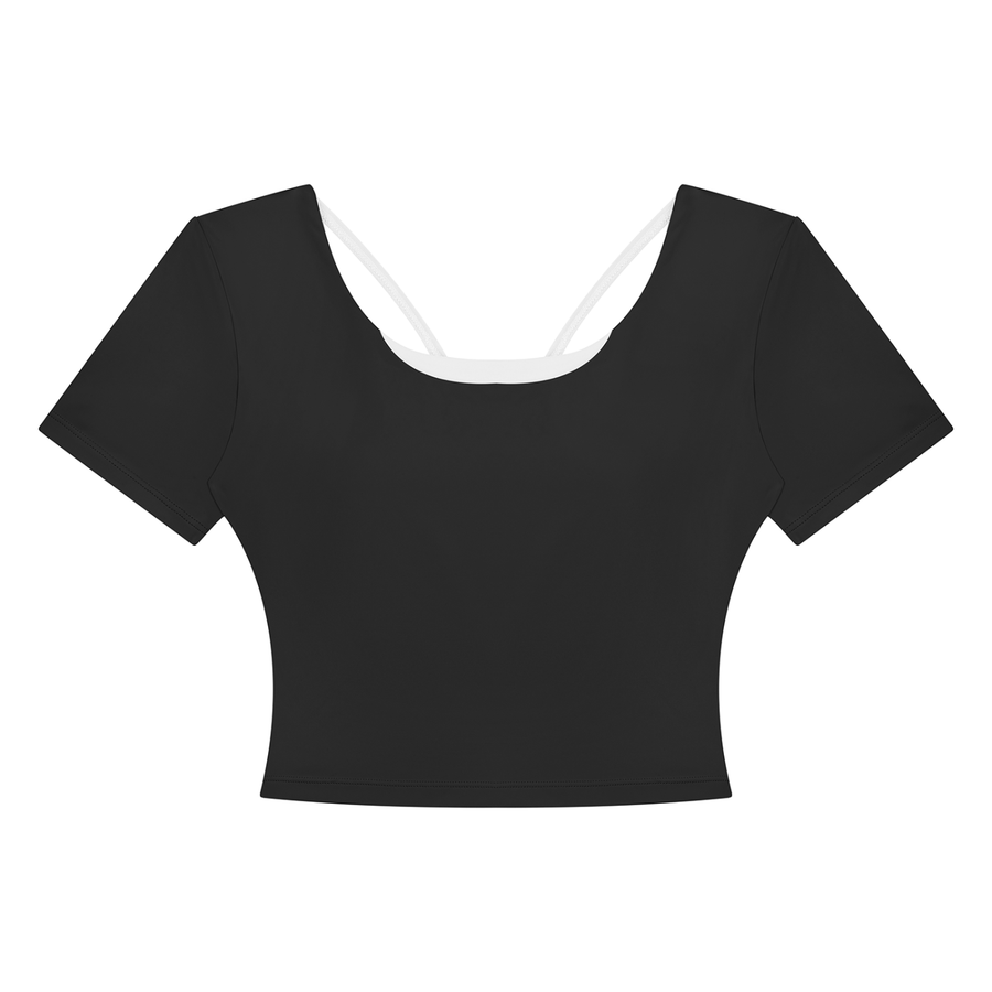 Women's Color Block Yoga T-Shirt