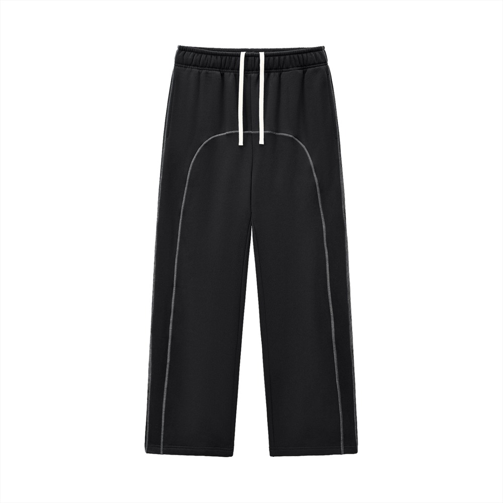 Contrast-Stitched Fleece Sweatpants